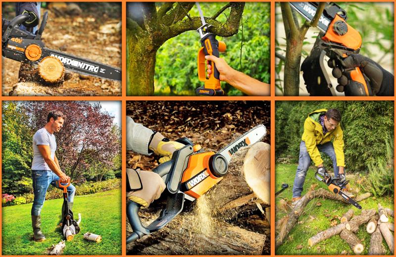 От «сабельки» до «цепного монстра»: какая пила WORX подойдёт для вашего сада