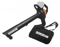 Воздуходувка - садовый пылесос WORX WG583E.9 аккумуляторная 40V, бесщеточная, без АКБ и ЗУ 