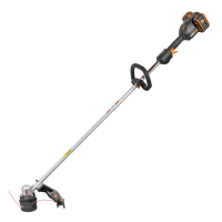 Триммер WORX WG185E, аккумуляторный 40V, 38 см, бесщеточный, с двумя АКБ на 4 Ач и двойным ЗУ в 2A+2А 