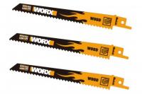 Лезвия по дереву 150 мм WORX WA8010.3 для сабельной пилы  