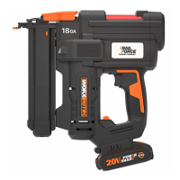 Степлер WORX WX844 аккумуляторный 20V, с АКБ на 2Ач и ЗУ в 2А 