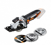 Дисковая пила WORX SAW WX523.9 аккумуляторная 20V 85мм, без АКБ и ЗУ 