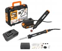Набор WORX MAKER X WX988 20V аккумуляторный – гравёр + выжигатель, с АКБ на 2 А*ч и ЗУ, в кейсе 