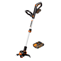 Триммер WORX WG163E аккумуляторный 20V 30см, с двумя АКБ на 2Ач и ЗУ 