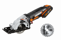 Дисковая пила WORX SAW WX527 аккумуляторная 20V 85мм, с АКБ на 2Ач и ЗУ 