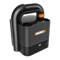Пылесос WORX WX030.9 аккумуляторный 20V, без АКБ и ЗУ 