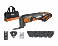 Реноватор WORX WX682 аккумуляторный 20V, с АКБ на 2Ач и ЗУ в 0.4А, в сумке 