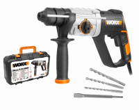 Перфоратор WORX WX339 электрический 220V 800Вт 2,5Дж, в кейсе