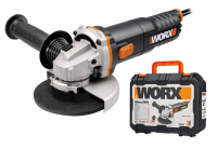 Угловая шлифмашина (болгарка) WORX WX712 электрическая 220V 860Вт 125мм, в кейсе 