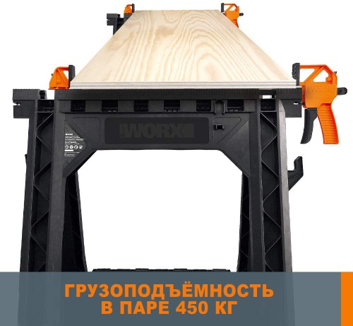 Козлы с зажимами WORX WX065 